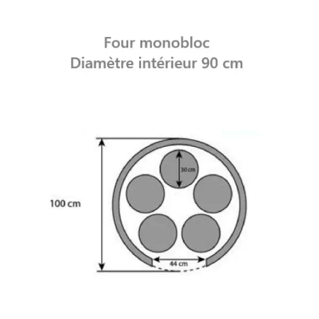 Detail of oven floor surface, 90 cm internal diameter