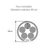 Detail of oven floor surface, 90 cm internal diameter