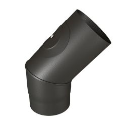 Simple paroi acier émaillé 1 mm - Coude 45° avec trappe de visite