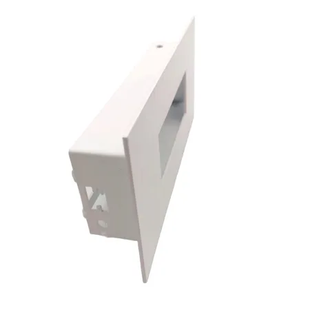 Rejilla de aire caliente Slot blanca - 200 x 100 mm - Lateral