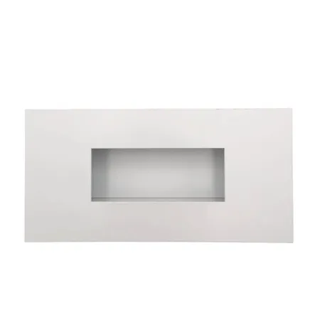 Slot warm air grille, white - 200 x 100 mm - Front