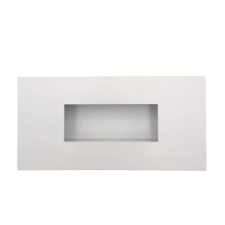 Grille d'air chaud Slot blanche - 200 x 100 mm - Face