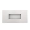 Grille d'air chaud Slot blanche - 200 x 100 mm - Face