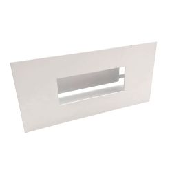 Grille d'air chaud Slot blanche - 200 x 100 mm 