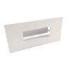 Grille d'air chaud Slot blanche - 200 x 100 mm 