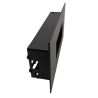 Grille d'air chaud Slot noire - 200 x 100 mm - Côté