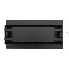 Grille d'air chaud Slot noire - 200 x 100 mm - Arrière