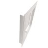 Grille d'air chaud Slot blanche - 350 x 350 mm - Côté