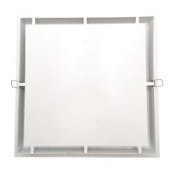 Grille d'air chaud Slot blanche - 350 x 350 mm - Arrière