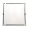 Grille d'air chaud Slot blanche - 350 x 350 mm - Arrière