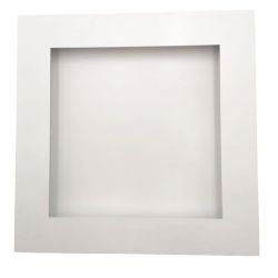 Grille d'air chaud Slot blanche - 350 x 350 mm - Face