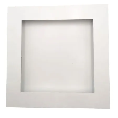 Rejilla de aire caliente Slot blanca - 350 x 350 mm - Frente