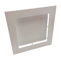 Grille d'air chaud Slot blanche - 350 x 350 mm 