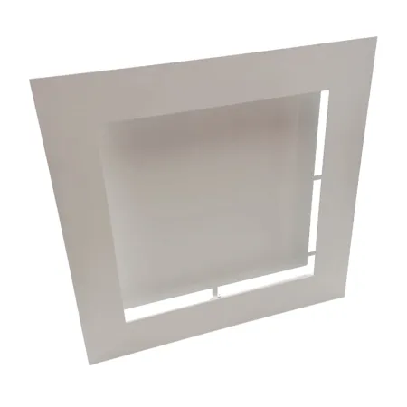 Grille d'air chaud Slot blanche - 350 x 350 mm 