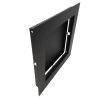 Grille d'air chaud Slot noire - 350 x 350 mm - Côté