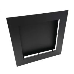 Grille d'air chaud Slot noire - 350 x 350 mm