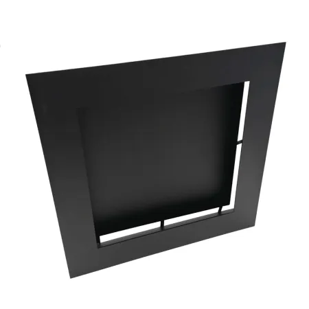 Rejilla de aire caliente Slot negra - 350 x 350 mm