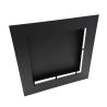 Grille d'air chaud Slot noire - 350 x 350 mm