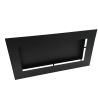 Grille d'air chaud Slot noire - 500 x 250 mm