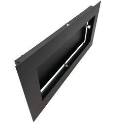 Grille d'air chaud Slot noire - 500 x 250 mm - Côté