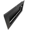 Grille d'air chaud Slot noire - 500 x 250 mm - Côté
