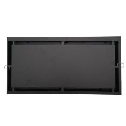 Grille d'air chaud Slot noire - 500 x 250 mm - Arrière