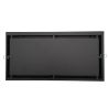 Grille d'air chaud Slot noire - 500 x 250 mm - Arrière