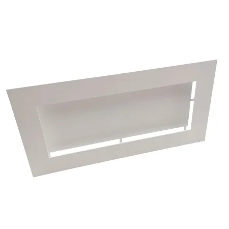Rejilla de aire caliente Slot blanca - 500 x 250 mm