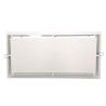 Rejilla de aire caliente Slot blanca - 500 x 250 mm - Trasera
