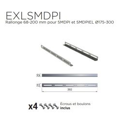 Schéma rallonge pour support mural - Diamètre 175 à 300 mm