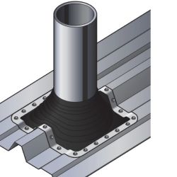 Installation solin carré en EPDM noir - Pour DPI