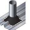 Installation solin carré en EPDM noir - Pour DPI