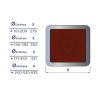 Schéma solin carré en silicone rouge - Pour DPI