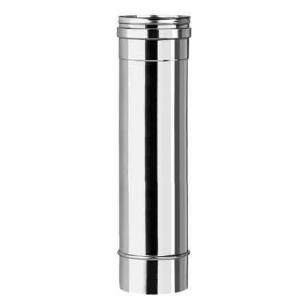 Straight section 500 mm - 0.4 mm stainless steel