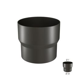 Détail réduction Femelle / Mâle - En acier émaillé 1 mm