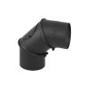 Coude réglable 0 à 90° avec regard - Conduit acier peint 2 mm