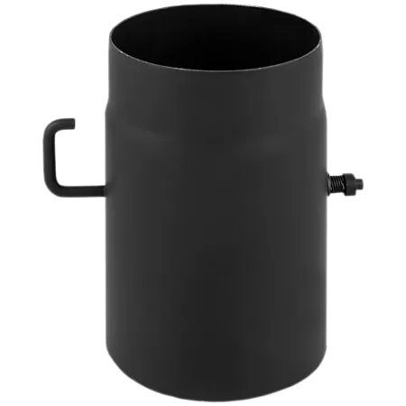 Damper with small handle - 2 mm painted steel flue pipe