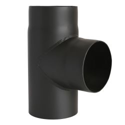 Té 90° avec piquage Mâle - Conduit acier peint 2 mm