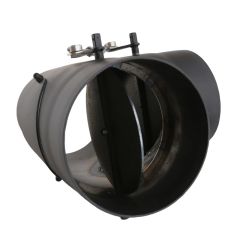 Détail intérieur Té 90° à double clapet (Bypass) - Conduit acier peint 2 mm