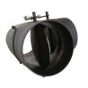 Détail intérieur Té 90° à double clapet (Bypass) - Conduit acier peint 2 mm