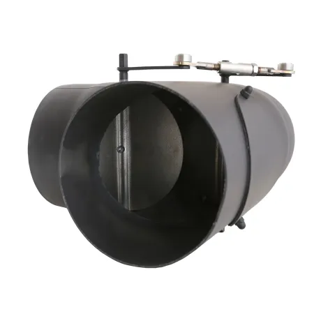 Detalle interior 2 tes 90° con doble registro (bypass) - Conducto de humos acero pintado 2 mm