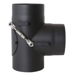 Té 90° à double clapet (Bypass) de côté - Conduit acier peint 2 mm