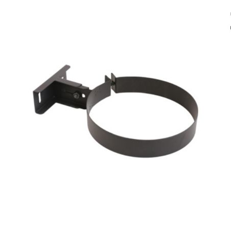 Collier mural réglable noir - Pour simple paroi
