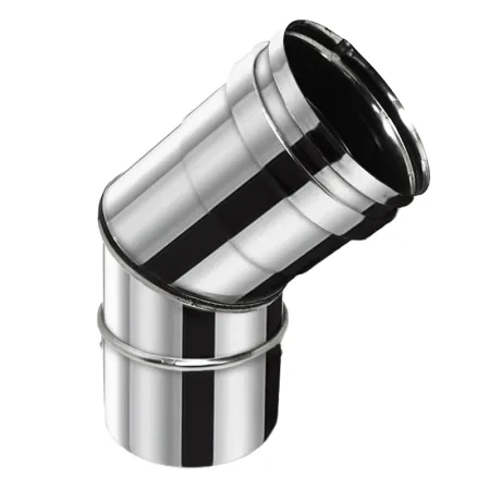 Codo 45° - Conducto de acero inoxidable 0,4 mm