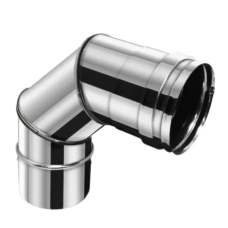 90° elbow - 0.4 mm stainless steel flue pipe