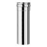495 mm straight length adjustable from 60 to 435 mm - 0.4 mm stainless steel flue pipe