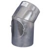 Codo fijo 45° con registro - Conducto inox 2 mm