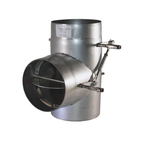 Detalle te 90° con doble registro (bypass) - Conducto de humos inox 2 mm