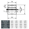 Schéma Clapet régulateur de tirage - Conduit inox 2 mm