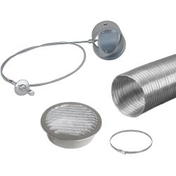 Kit d'arrivée d'air pour poêle à bois - Diamètre 125 mm